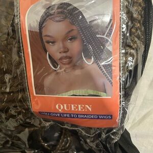 Honey blonde braided wig